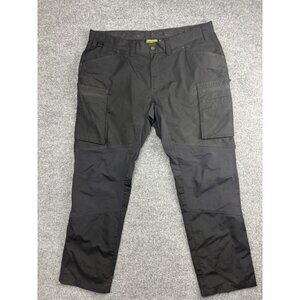 Blaklader Work Pants Mens 36x30 Black Cargo Two Tone Reinforced Knees Workwear